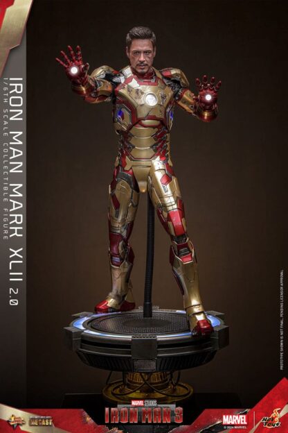 Iron Man 3 Movie Masterpiece Diecast Actionfigur 1/6 Iron Man Mark XLII (2.0) 32 cm – Bild 7