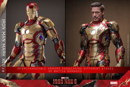 Iron Man 3 Movie Masterpiece Diecast Actionfigur 1/6 Iron Man Mark XLII (2.0) 32 cm – Bild 18