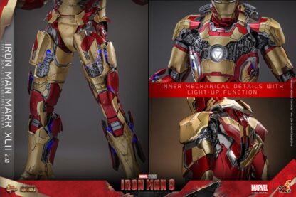 Iron Man 3 Movie Masterpiece Diecast Actionfigur 1/6 Iron Man Mark XLII (2.0) 32 cm – Bild 19