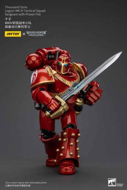 Warhammer The Horus Heresy Actionfigur 1/18 Thousand Sons Legion MK IV Tactical Squad Sergeant with Power Fist 12 cm – Bild 5