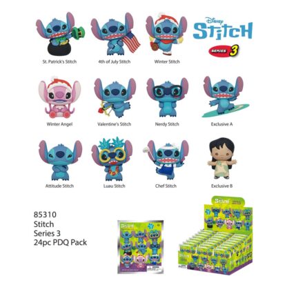 Lilo & Stich 3D PVC-Taschenanhänger Stich Serie 3 Display (24)