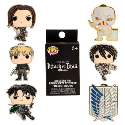 Attack on Titan Loungefly Ansteck-Pins Blind S4 Character Display (12)