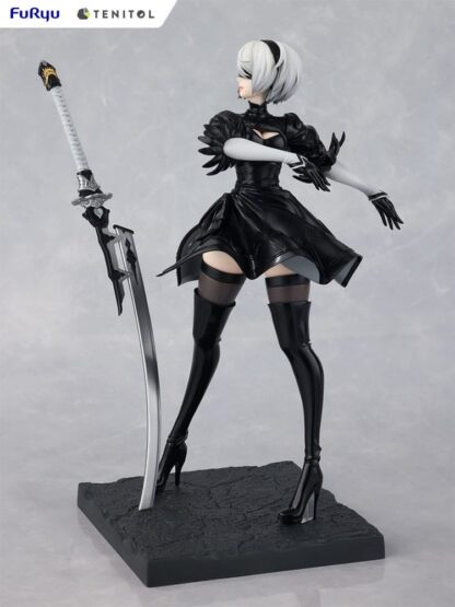 NieR:Automata Tenitol PVC Statue 2B Ver1.1a 22 cm – Bild 3