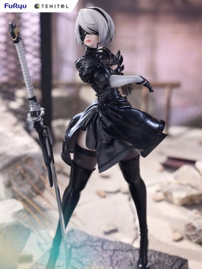 NieR:Automata Tenitol PVC Statue 2B Ver1.1a 22 cm – Bild 8