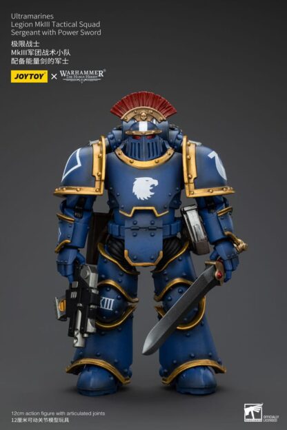 Warhammer The Horus Heresy Actionfigur 1/18 Ultramarines Legion MKIII Tactical Squad Sergeant with Power Sword 20 cm – Bild 2