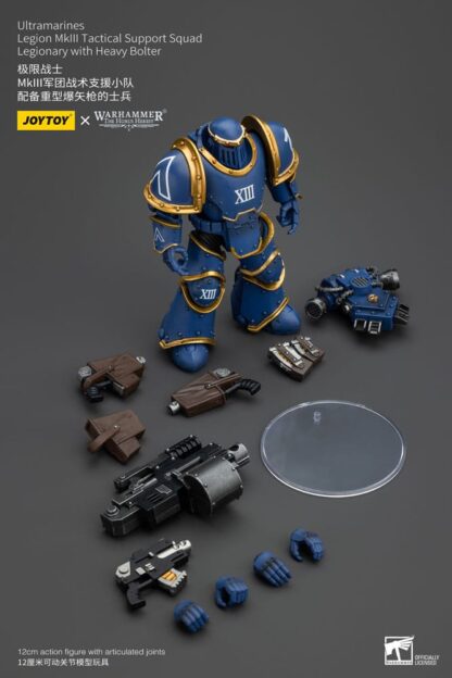 Warhammer The Horus Heresy Actionfigur 1/18 Ultramarines Legion MKIII Tactical Support Squad Legionary with Heavy Bolter 12 cm – Bild 9