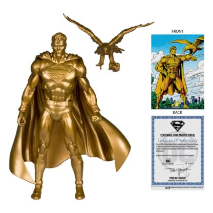 DC Multiverse Actionfigur Superman (Centennial Park Tribute Statue) Gold Label 18 cm – Bild 2