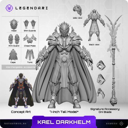 Legendari Actionfigur 1/10 Kael Darkhelm 18 cm – Bild 4