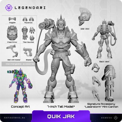 Legendari Actionfigur 1/10 Quik Jak 18 cm – Bild 4