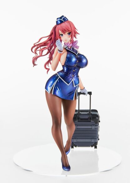 Original Character PVC Statue Tight na Oshigoto Work 3: Cabin Attendant Aya Saionji Antenna Shop Limited Edition 25 cm – Bild 8