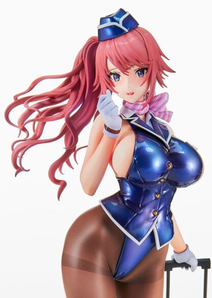 Original Character PVC Statue Tight na Oshigoto Work 3: Cabin Attendant Aya Saionji Antenna Shop Limited Edition 25 cm – Bild 9