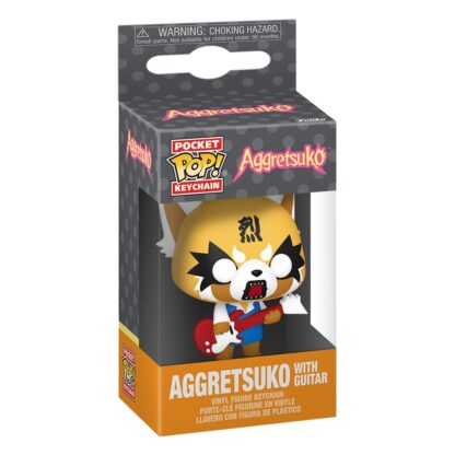 Sanrio POP! Vinyl Schlüsselanhänger 4 cm Aggretsuko w/Guitar Display (12) – Bild 2