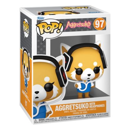 Sanrio POP! Animation Vinyl Figur Aggretsuko w/headphones 9 cm – Bild 2