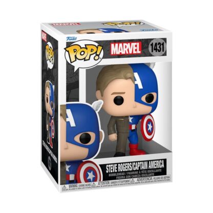 Marvel POP! Vinyl Figur Split- Captain A/Steve R 9 cm  - Beschädigte Verpackung – Bild 2