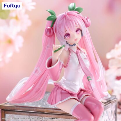 Hatsune Miku Noodle Stopper PVC Statue Sakura Miku 2024 Pearl Color Ver. 15 cm – Bild 3