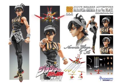 JoJo's Bizarre Adventure Part 5: Golden Wind Actionfigur Chozokado (Narancia Ghirga & As Ver. Black) 15 cm - Beschädigte Verpackung – Bild 10