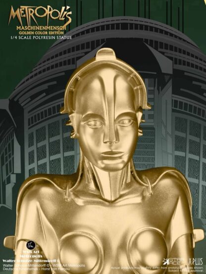 Metropolis Statue 1/4 Maschinenmensch Metallic Gold 40 cm – Bild 7