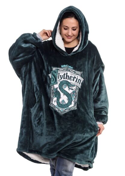 Harry Potter Oversized Kapuzenpullover Slytherin – Bild 2