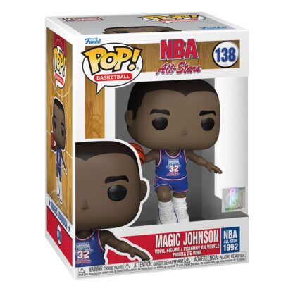 NBA Legends POP! Basketball Vinyl Figur Magic Johnson (Blue All Star Uni 1991) 9 cm – Bild 2