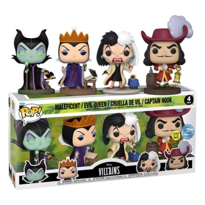 Disney Villains POP! Movies Vinyl Figuren 4er-Pack Villains (GW)(EMEA) 9 cm