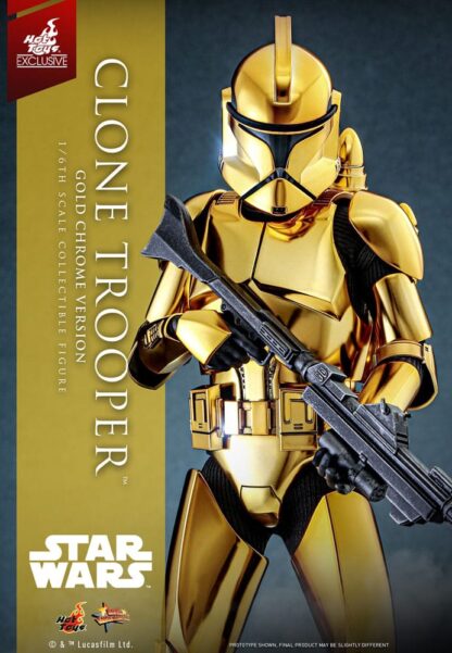 Star Wars Actionfigur 1/6 Clone Trooper (Gold Chrome Version) Exclusive 30 cm – Bild 2