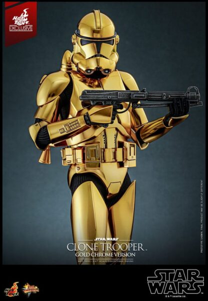 Star Wars Actionfigur 1/6 Clone Trooper (Gold Chrome Version) Exclusive 30 cm – Bild 3