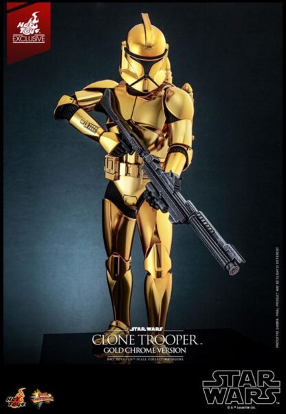 Star Wars Actionfigur 1/6 Clone Trooper (Gold Chrome Version) Exclusive 30 cm – Bild 9