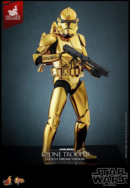 Star Wars Actionfigur 1/6 Clone Trooper (Gold Chrome Version) Exclusive 30 cm – Bild 14