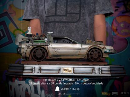 Zurück in die Zukunft III Art Scale Statue 1/10 DeLorean 57 cm - Beschädigte Verpackung – Bild 13