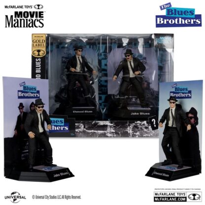 The Blues Brothers Movie Maniacs Actionfiguren 2er-Pack Jake & Elwood Blues (Gold Label) 15 cm - Beschädigte Verpackung – Bild 4