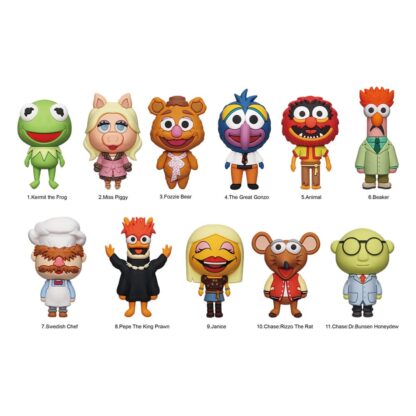 Disney 3D PVC-Taschenanhänger Die Muppets Series 48 Display (24)