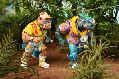 Teenage Mutant Ninja Turtles (Cartoon 1980) Actionfiguren 2er-Pack Vacation Bebop and Rocksteady 18 cm – Bild 11