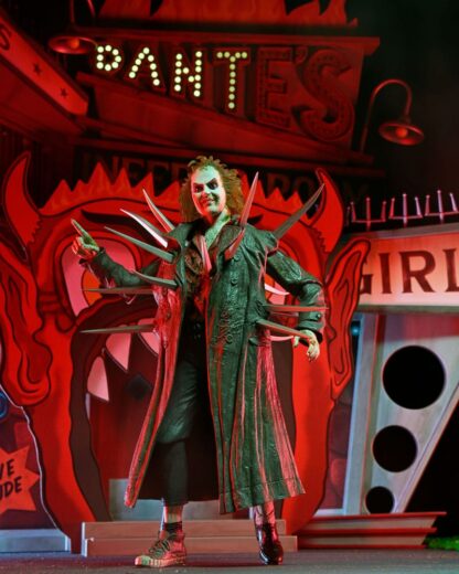 Beetlejuice (1988) Diorama Trenchcoat with Spikes Inferno Room Deluxe Set – Bild 4