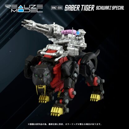 Zoids Plastic Model Kit 1/100 RMZ-006 Saber Tiger Schwarz Special 19 cm – Bild 2