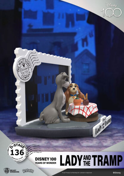 Disney 100th Anniversary D-Stage PVC Diorama Lady And The Tramp 12 cm - Stark beschädigte Verpackung – Bild 8