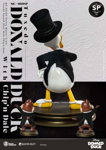 Disney 100th Master Craft Statue Tuxedo Donald Duck (Chip'n und Dale) 40 cm - Beschädigte Verpackung – Bild 7