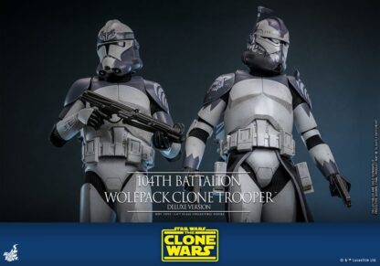 Star Wars The Clone Wars Actionfigur 1/6 104th Battalion Wolfpack Clone Trooper Deluxe Version 30 cm – Bild 16