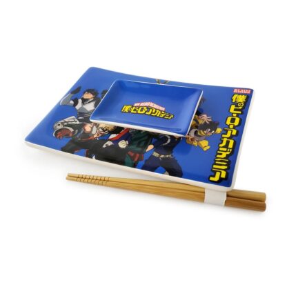 My Hero Academia Keramik Sushi Set mit Essstäbchen Classe 1-A – Bild 3