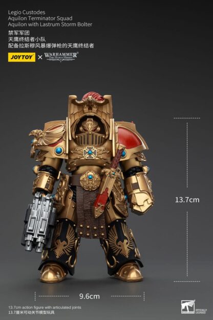 Warhammer The Horus Heresy Actionfigur 1/18 Legio Custodes Aquilon Terminator Squad Aquilon with Lastrum Storm Bolter 14 cm – Bild 8