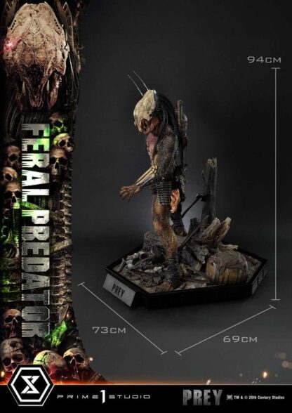 Prey (Movie) Museum Masterline Series Statue 1/3 Feral Predator 89 cm – Bild 8