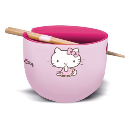 Sanrio Ramen-Schüssel mit Stäbchen Hello Kitty Japan