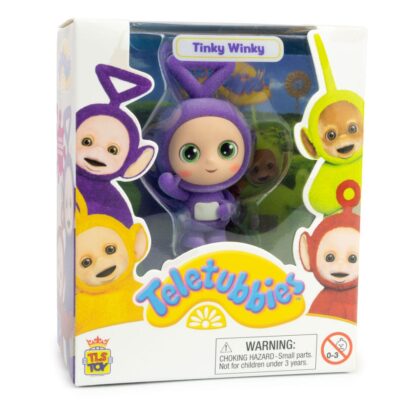 Teletubbies Cheebee Minifigur Tinky Winky Flocked 6 cm – Bild 3