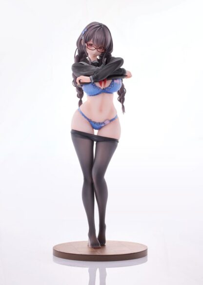 Original Character PVC Statue 1/6 Gap Glasses Girl Who Doesn't Want To Take Physical Education Class 28 cm