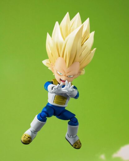 Dragon Ball S.H.Figuarts Actionfigur Super Saiyan Level 3 Vegeta (mini) Daima 8 cm – Bild 7