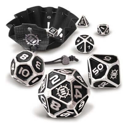 Enhance Tabletop Series Metall RPG Würfel Set Black (7)