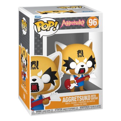 Sanrio POP! Animation Vinyl Figur Aggretsuko w/Guitar 9 cm  - Beschädigte Verpackung – Bild 2