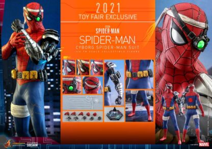 Spider-Man Videogame Masterpiece Actionfigur 1/6 Cyborg Spider-Man Suit 2021 Toy Fair Exclusive 30cm – Bild 21