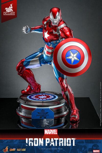 Marvel Comic Diecast Masterpiece Actionfigur 1/6 Iron Patriot Hot Toys Exclusive 32 cm – Bild 3