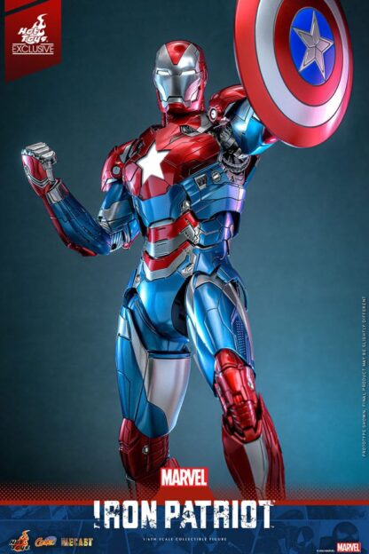 Marvel Comic Diecast Masterpiece Actionfigur 1/6 Iron Patriot Hot Toys Exclusive 32 cm – Bild 4