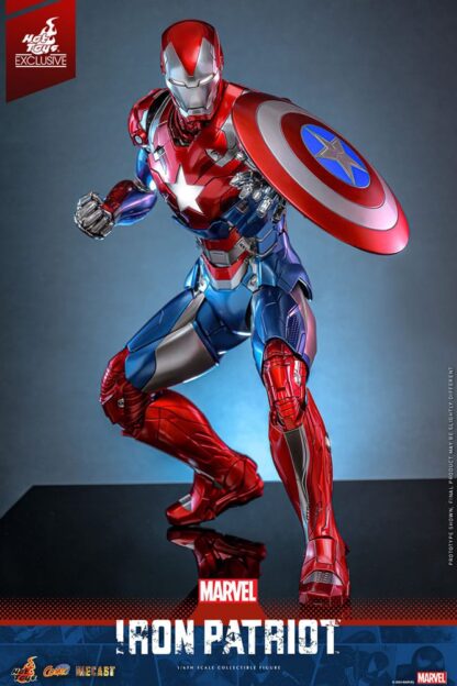 Marvel Comic Diecast Masterpiece Actionfigur 1/6 Iron Patriot Hot Toys Exclusive 32 cm – Bild 6